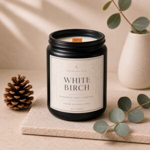 White Birch Soy Wax Candle