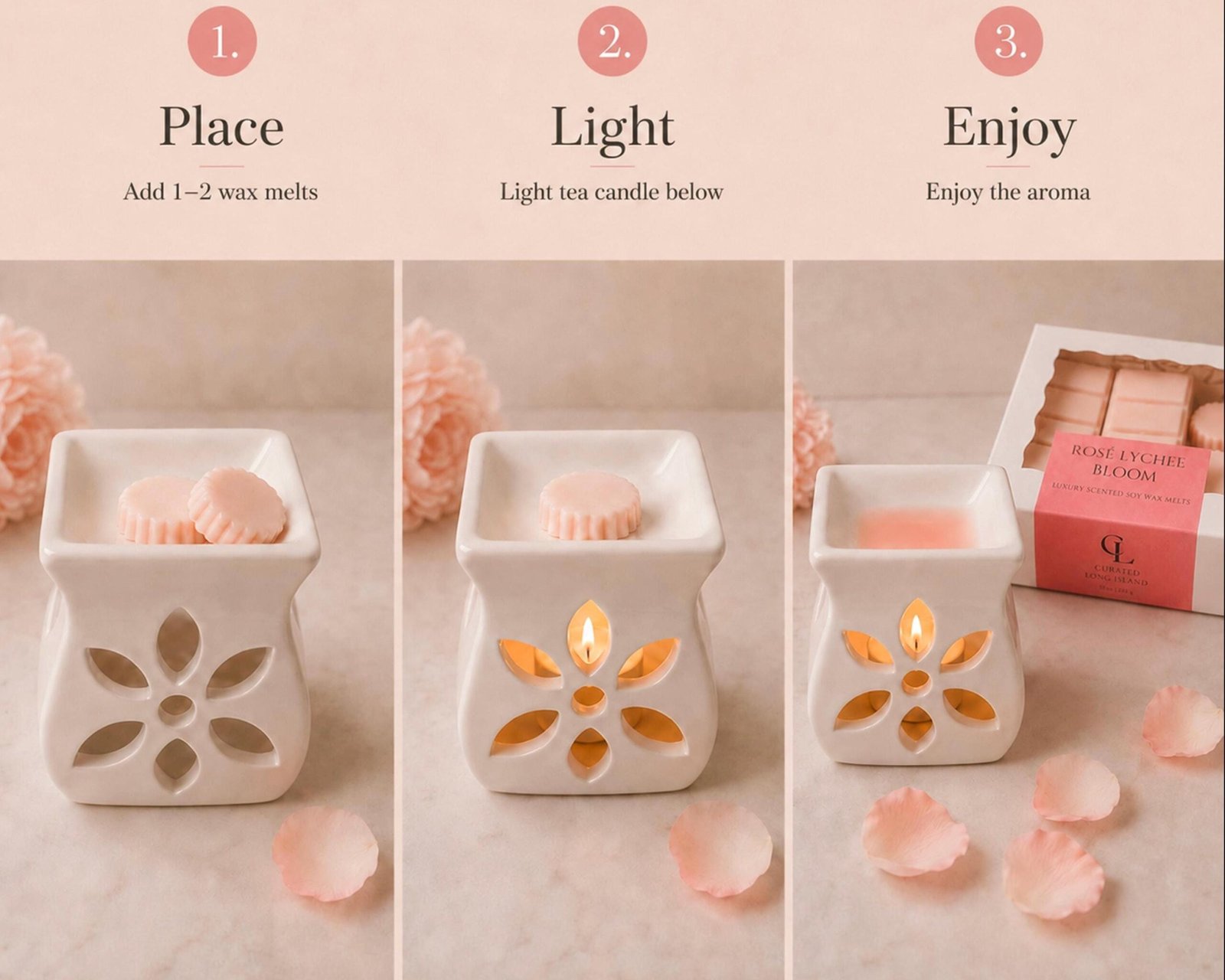 Rosé Lychee Bloom Melt Set — additional product view