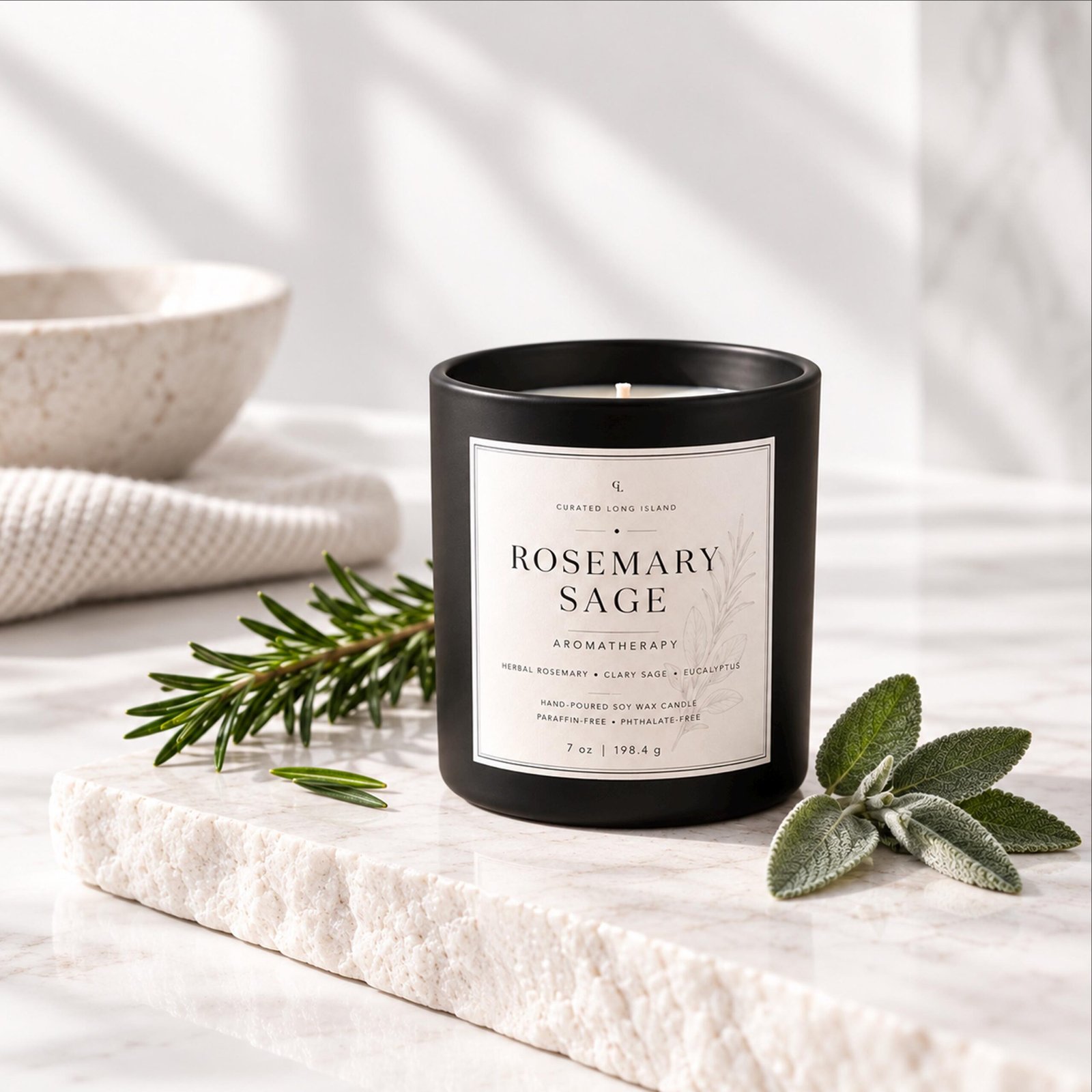Rosemary Sage Candle - Image 3